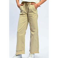 Брюки для девочки артикул (ALTUN) 30509 размерный ряд 34/134-46/170 цвет бежевый