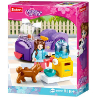 Конструктор пластиковый Дрессировка питомца-6 91 деталь (Sluban) арт.M38-B0970F