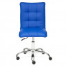 Кресло офисное детское ZERO без подлокотников кожзам синий