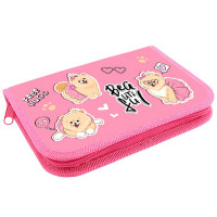 Пенал 1 отделение (Оникс) ПКТ 04-20 Модные собачки 190х130мм полиэстер