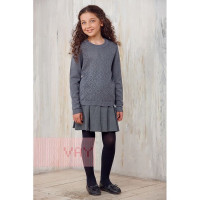 Джемпер для девочки (ФеминаТрейд) арт.757д размер 30/122 цвет серый