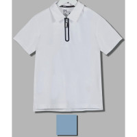 Поло для мальчика (Делорас) короткий рукав цвет серо-синий арт.71558ZS