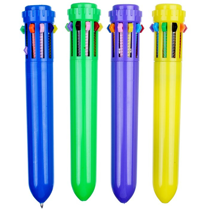 Ручка многоцветная 10-цветная (Mazari) Rikly арт.M-7381