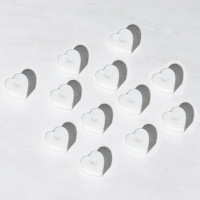 Свеча в гильзе 12шт/наб. "Сердце" арт.2952492