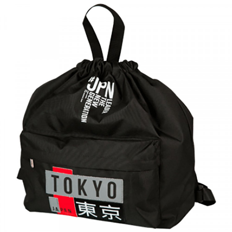 Сумка-рюкзак для сменной обуви 1 отделение(deVENTE) Tokyo 39x32x19 см черная арт.7032399