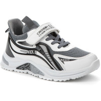 Кроссовки для мальчика (CROSBY) серый/белый верх-искуственная кожа подкладка-текстиль артикул  247247/01-01