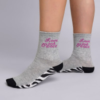 Носки детские для девочки артикул С1344 размер  18-24 80% хлопок 18% полиамид 2% эластан цвет меланж серый (Clever)