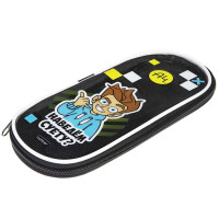 Пенал 1 отделение овальный (Hatber) Влад А4 с карманом 220х90х25мм арт.NPk_77310