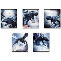 Тетрадь 24 листа клетка (ErichKrause) Techno Dino ассорти арт.64850