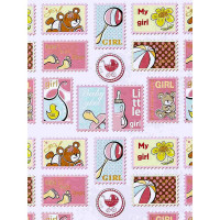 Бумага упаковочная 70*100см "Нежно розовый подарок" арт.79453