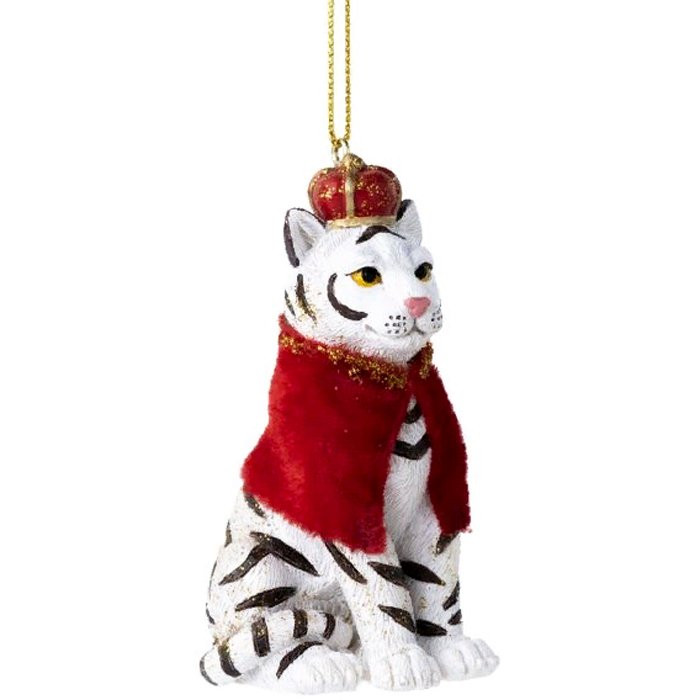 Украшение декоративное "Белый тигр" 4,5*7,9см арт.87625