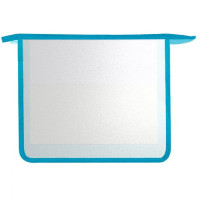 Папка школьная для тетрадей А5 на молнии (ОНИКС) прозрачная  Тиффани арт.ПТ-750