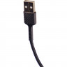 Кабель Defender F181, USB 2.0 (AM) - Type C, 1метр, 2.4А, нейлоновая оплетка, чёрный