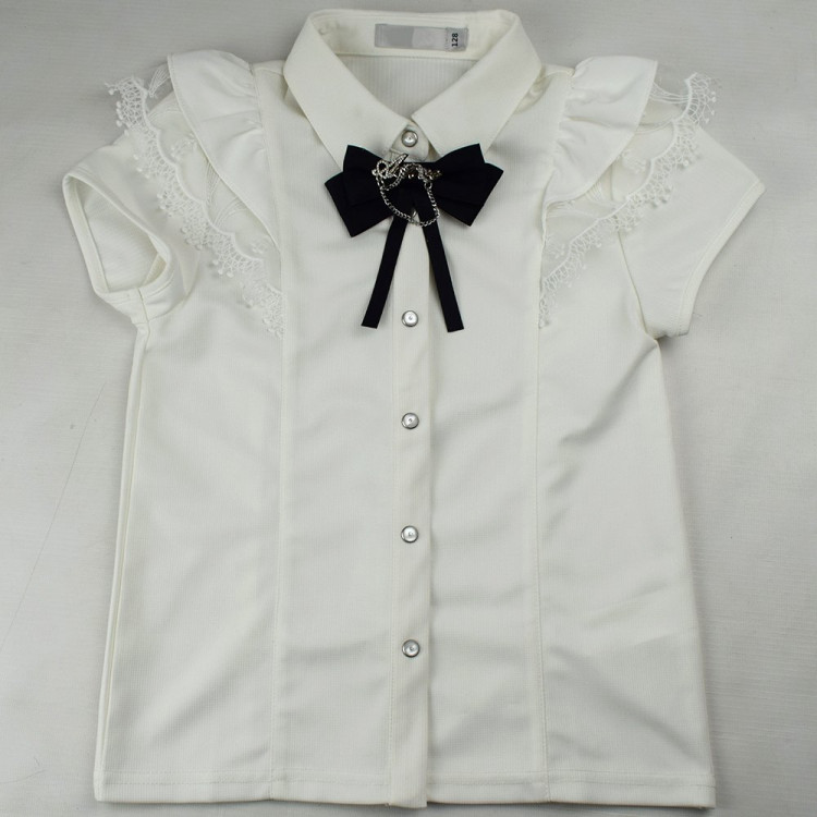 Блузка для девочки (Делорас) короткий рукав цвет молочный арт.64001CS размерный ряд 30/122-40/152