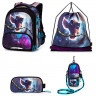 Ранец для девочки школьный (SkyName) GROOC + пенал + сумка для обуви + сумка-пенал 30х16х36см арт.9-136