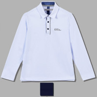 Поло для мальчика (Делорас) длинный рукав цвет синий арт.71600Z