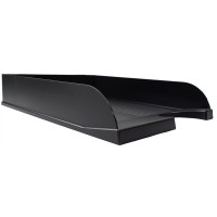 Лоток для бумаг литой 1 секция черный deVENTE арт.3041801