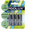 Батарейки Ergolux LR06 (АА) алкалиновые BL4 (цена за упаковку) (Ст.24)