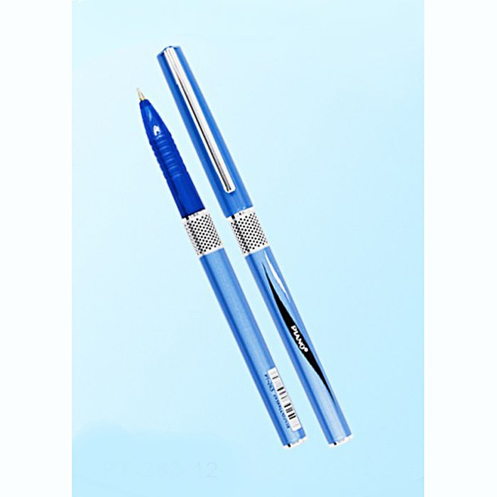 Ручка шариковая непрозрачный корпус (PIANO )корпус голубой металлик, синяя масло 0,7мм арт.РТ-263 (Ст.12/1152)