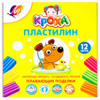 Пластилин плавающий 12 цветов (ЛУЧ) арт.29С 1769-08