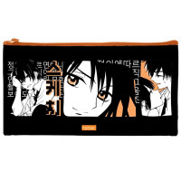 Пенал-косметичка 1 отделение плоский (Hatber) Аниме Нежные чувства мягкий 205х110мм арт.NPk_18281