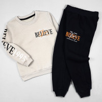 Комплект для мальчика арт.Mixima 18425 размер 30/122-36/140 (футболка+шорты) цвет серый