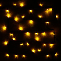 Гирлянда электрическая уличная точечная 07м 80LED цвет желтый (темный провод) 8режимов артемный 167-001