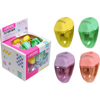 Точилка пластиковая (deVENTE) контейнер 1 отверстие, Pastel арт.4071907 (Ст.24)