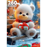 Пазл 260 элементов Мишка с подарком (РК) арт.П260-7610