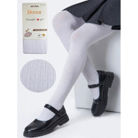 Колготки арт.2316 40% хлопок 30% модал 20% полиамид 10% эластан плетение лапша цвет белый (DOVER)