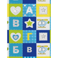 Бумага упаковочная 70*100см "Первые слова" арт.79454