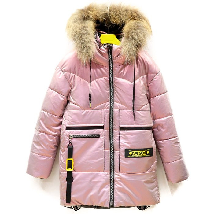 яяяКуртка зимняя для девочки (FENGSHUODA) арт.scs-2302-3 цвет розовый