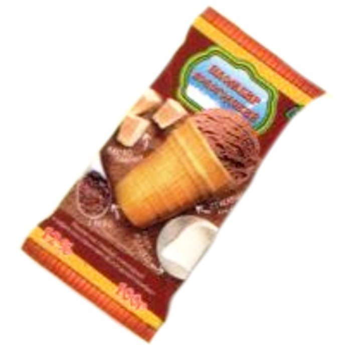 Мороженое вафельный стаканчик Вологодский пломбир шоколад  100г (Ст.36) арт.ВМ-1498
