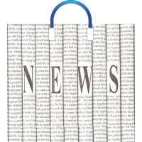 Пакет ПВД пластмассовые ручки 40*36+4 110мкм Новости