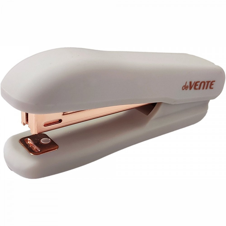 Степлер №10 (12л) пластиковый deVENTE Esthetics лавандово-пепельный с антистеплером арт.4142520 (Ст.)