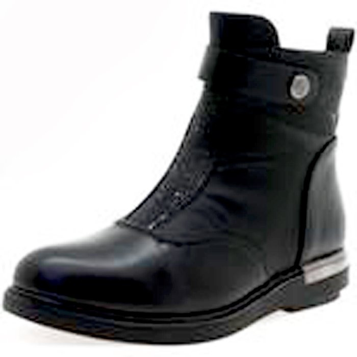Ботинки для девочки (ТОТОШКА) черные верх-искуственная кожа подкладка-текстиль артикул RC64_B8030-1