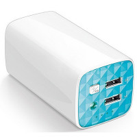 Внешний аккумулятор TP-LINK TL-PB10400, 10400мAч, белый/голубой