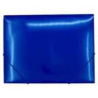 Папка на резинке А4 35мм пл. 0,50мм синий Workmate