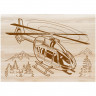 Выжигание по дереву набор 02шт Вертолет и гоночный автомобиль в блистере (ДК) арт.03868