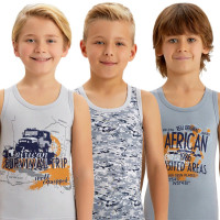 Майка для мальчика арт.2640/1 размер 28/98-104 100% х/б цвет ассорти