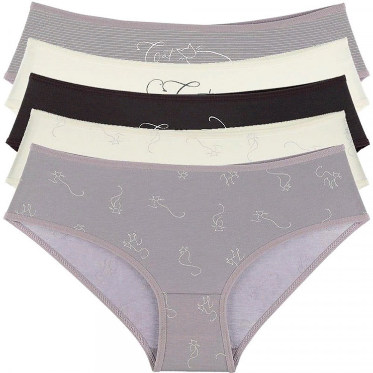 яяяТрусы для девочки арт.50711202B размер 40/164-170 (14/15) цвет ассорти 100% хлопок