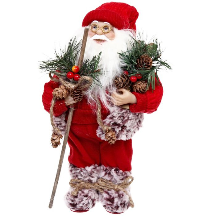 Игрушка декор. "Дед Мороз в красном колпаке" 30см арт.185-0236