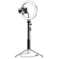 Кольцевая лампа со штативом Огонек OG-SMH02 (26см)