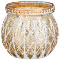 Подсвечник стекло 6,5*6,5см "Ташкент" арт.132-119