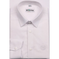 Сорочка подростковая приталеная длинный рукав размерный ряд 36/158-164(XXS)-41/176-182(XL) цвет белый Brostem арт.3LBX15-1X** на кнопках