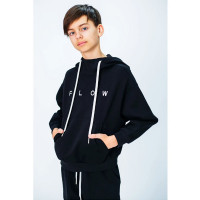 Худи для мальчика (DELORAS) артикул 55413 размер 34/134-44/164 цвет черный