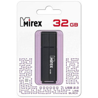 Флеш диск 32GB USB 2.0 Mirex Line, черный