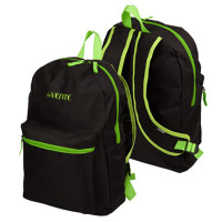 Рюкзак для девочек (deVENTE) Black черный с салатовым 40x29x17 см арт.7032378