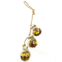 Украшение декоративное "Шарики" 05*09*23см цв.золото арт.921183