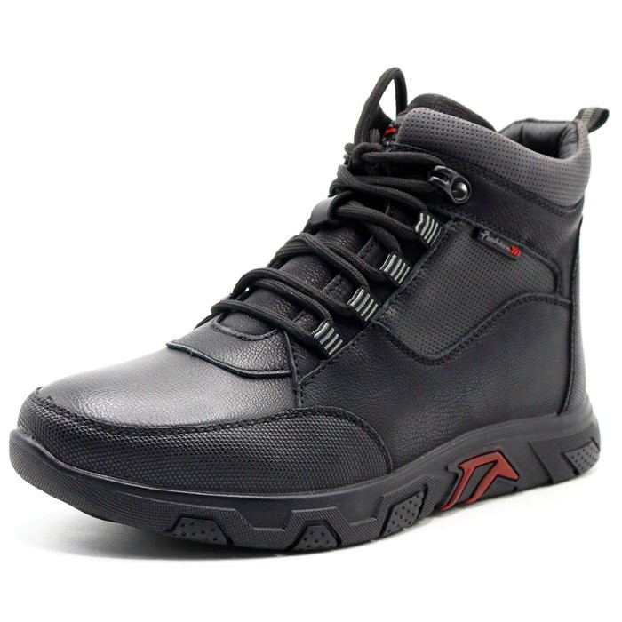 Ботинки для мальчика (Mz.Zoro) черные верх-искусственная кожа подкладка - байка артикул  lx-A984-6